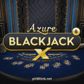Blackjack X 6 - Azure Game Card